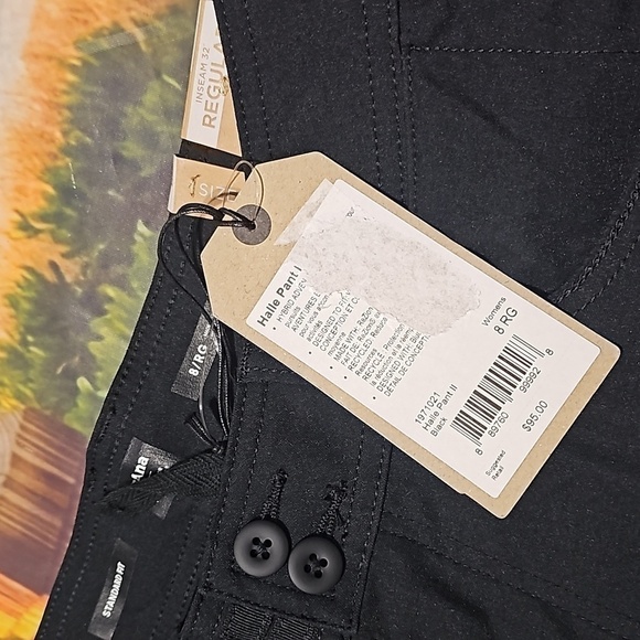 Prana Halle Black Convertible Pants Size 8 NWT - Picture 5 of 9
